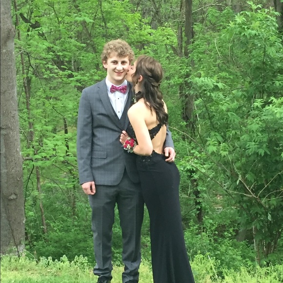 Black Faviana Prom Dress (Prom Girl) - Picture 2 of 2